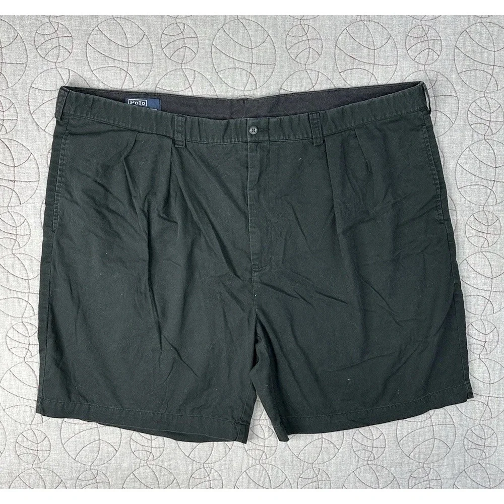 Polo Ralph Lauren Shorts Black Cotton Pleated Chino‎ / Men’s 50